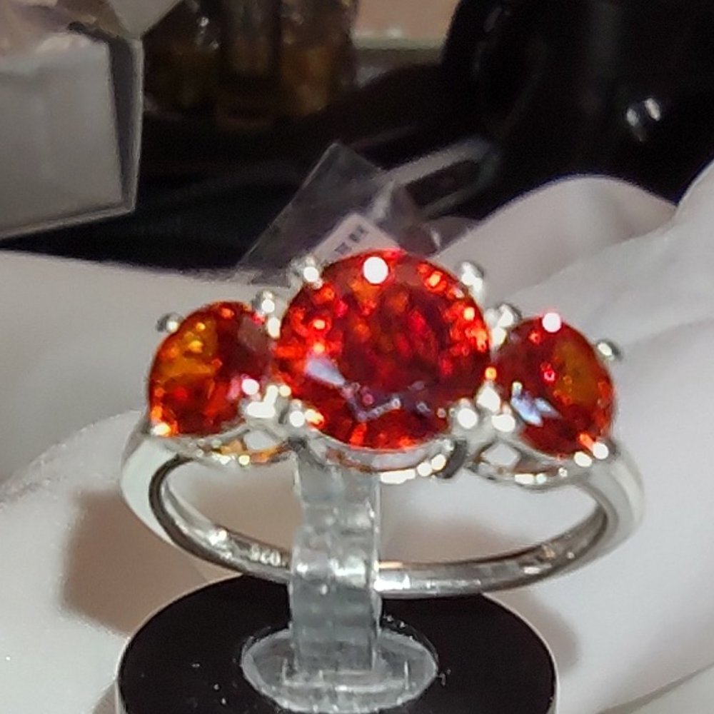 Garnet CZ size 7